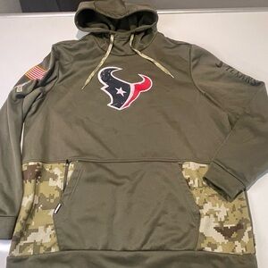 NFL Olive Camo Houston Texans Pullover Hoodie
